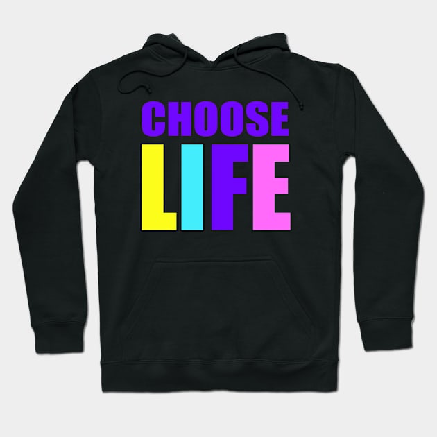 choose life Hoodie by Aries Black